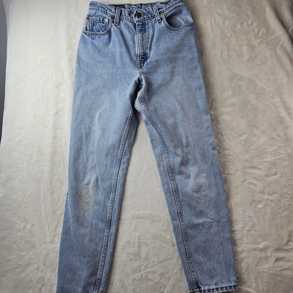 Levi’s 551 Relaxed Fit Tapered Leg Women's 6 Light Wash Blue Jeans USA Made - Picture 1 of 15